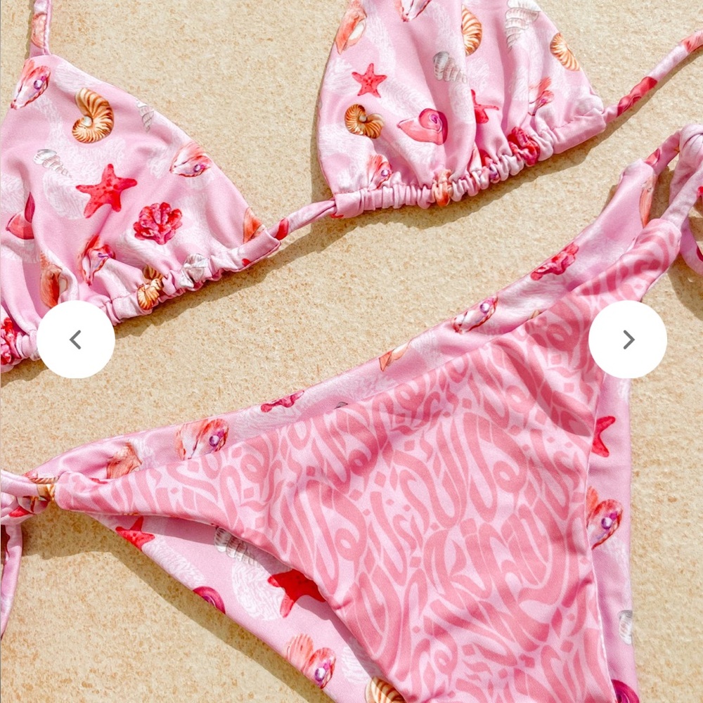 Kimkini pink reversible seashell swimsuit